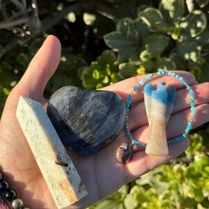 Blue Crystal Bundle set with Bracelet